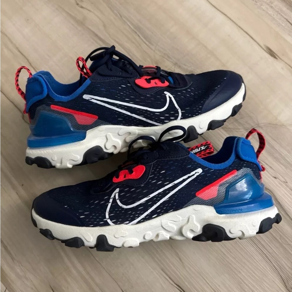 Size 7y (GS) - Nike React Vision Low Midnight Navy